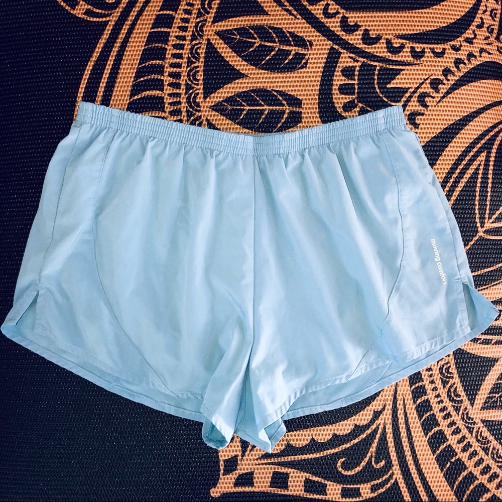 Athleisure yoga flowy comfy blue running shorts M